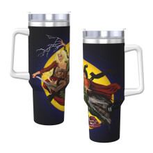 Hocus Pocus 40-Unzen-Becher mit Henkel und Strohhalmdeckel, isolierter Edelstahl-Trinkbecher, Reisebecher, Becherhalter, Geschenkidee