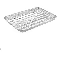 VeZee Einweg-Grillpfannen aus Aluminium (klein) zum Backen und Grillen – Einfache Reinigung, ideal für Zuhause und Gewerbe – 60 Stück