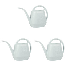 Vattenkanna 1 gallon med lång pip, blommönster, bekvämt handtag, vattenkanna för inomhusträdgård grön * 3 st
