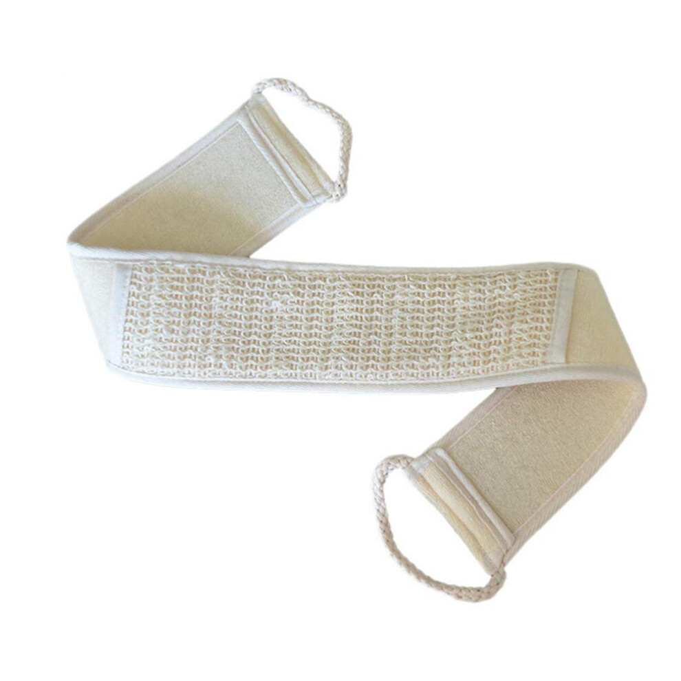 Loofah Back Scrubber and Exfoliating Bath Towel Set for Gentle Skin Cleaning with Long Strap