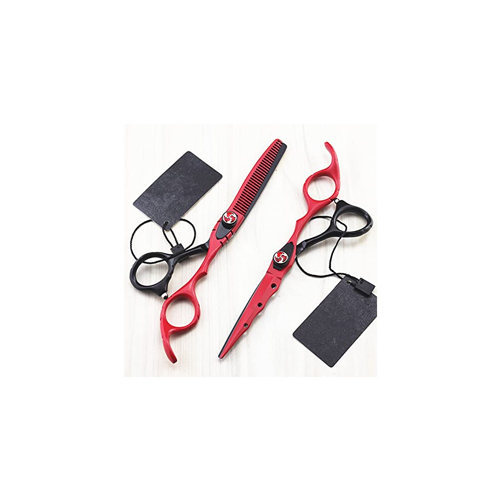 Cobalt Professional 6 Inch 440C Steel Barber Scissors Hair Cutting And Thinning Shears For Hairdressing