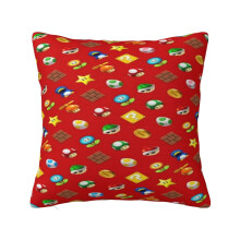 Capa de almofada decorativa com estampa do Mario, ideal para sofá e decoração de casa. Escolha a capa de almofada perfeita para cada estação,