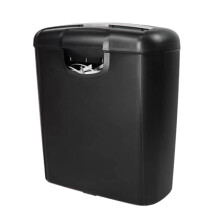 6-Sheet Paper Shredder with 10L Wastebasket - Heavy Duty Cross-Cut Shredder for Home Office Black