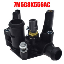 Carcaça do termostato de saída de água do líquido de arrefecimento do motor 7M5G8K556AC para Ford Fiesta Focus