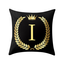 Miayilima pernă husă pernă litere negre și aurii față de pernă canapea pernă husă de pernă Home Decor