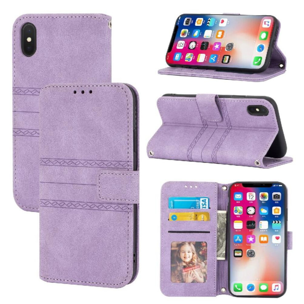 Flip Case For Compatible With Iphone Xs Max Magnetic Closure Pu Leather Shockproof Protective Kickstand Wallet Case 9433291482117