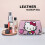 Δερμάτινη τσάντα μακιγιάζ Hello Kitty για γυναίκες και κορίτσια, μεγάλης 7
