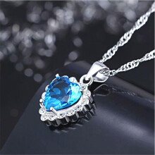 RSAMD925 Ciondolo da donna alla moda placcato argento sterling con cristalli, gioielli all'ingrosso #12