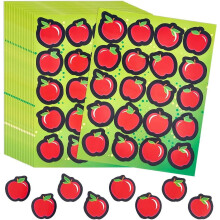 800 Stück Apfel-Aufkleber, 2,8 cm große rote Apfel-Aufkleber für Lehrer, kompatibel mit Apfel-Belohnungsaufklebern