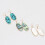Mode Kvinder Abalone Shell Leopard Oval Dangle Drop Hook Øreringe Smykker Gave 6