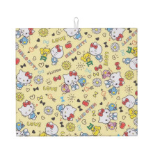 Hello Kitty Geschirrtrockenmatte für die Küchenarbeitsplatte, Mikrofaser-Geschirrtuchmatte, schnell absorbierende Abtropfmatte