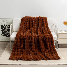 Erittäin pehmeä 50x60 sherpa-fleece-heittopeitto - Mukava pörröinen peitto sohvalle, sängylle ja sohvalle - Loistava lahja naisille ja miehille