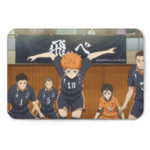 Tapete de banheiro Haikyuu, fácil de limpar, em flanela, para portas de entrada e banheiros - 40*60