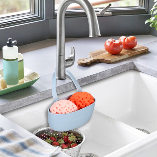 2 organizer da cucina con porta spugne 1
