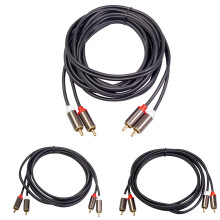 Kábel SUSUchens3660B2RCA na2RCA samec-samec Lotus AV štvorhlavý zosilňovač Audio Line 1M