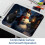 Χριστουγεννιάτικο Χιονάνθρωπο Ρετρό Mouse Pad με Αντιολισθητική Βάση από 6