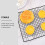 2 Pcs Non-Stick Cold Rack Loaf Bread Home Baking Supply Black Tinsel Rectangle Design Cooling Rack 2