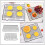 2 Pcs Non-Stick Cold Rack Loaf Bread Home Baking Supply Black Tinsel Rectangle Design Cooling Rack 5