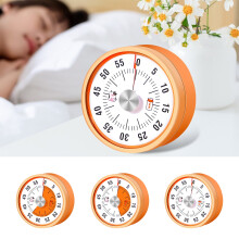 Hariumiu Visual Countdown Timer for Classroom Silent Magnetic Kitchen Timer 60 Minute Oversize Timer with Optional Alarm Modes for Kids And Adults
