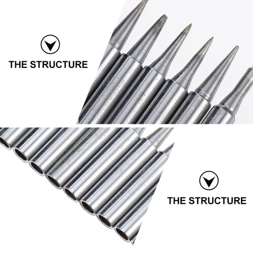 Soldering Iron Tip 12 Pcs/set Welding Replacement Tips for Desoldering Pure Copper 2