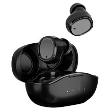 Miniaturowe bezprzewodowe słuchawki douszne Bluetooth TWS z obsługą dotykową, 5 godzin odtwarzania, wodoodporność IPX5, kompatybilne z