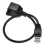 Καλώδιο επέκτασης δικτύου Ethernet LAN 1FT RJ45 αρσενικό σε θηλυκό με βίδα για τοποθέτηση 2