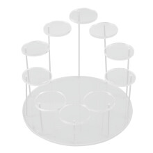 Présentoir à cupcakes en acrylique, présentoir rond pour cupcakes, présentoir à desserts haut de gamme pour cupcakes, idéal pour les fêtes
