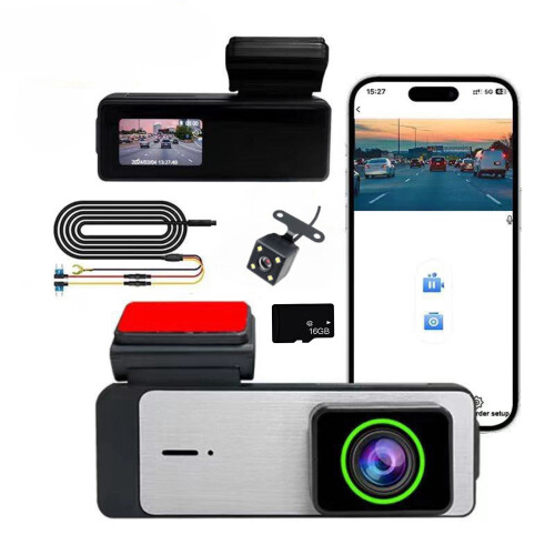 Εγγραφή οδήγησης Yonrjhukm Υψηλής Ευκρίνειας 1080P εμπρός και πίσω Παρακολούθηση 1