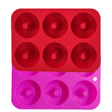 Vente flash ! Moule à donuts en silicone Alofun (lot de 2) - Antiadhésif - Compatible lave-vaisselle - Outils de décoration - Offre spéciale -