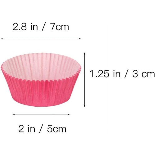 Χαρτόνια POWKOL για cupcakes, Χάρτινα χαρτόνια ψησίματος, Χύμα περιτυλίγματα για cupcakes, 2