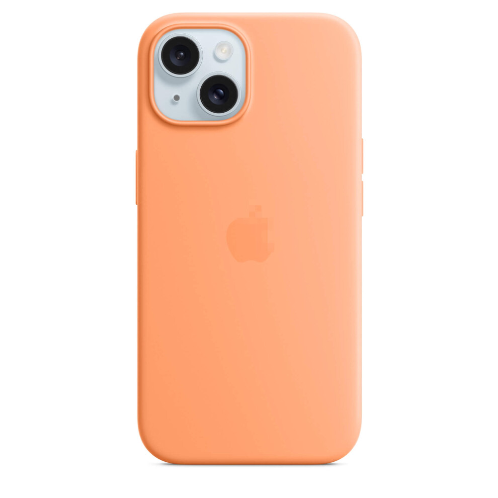 Compatible With Iphone 15 Liquid Silicone Case With Magsafe Faster Wireless Charging- Sorbet Orange 9423501602763