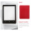 Capa de couro para e-book, compatível com leitores eletrônicos, em PU vermelho superfino. 5