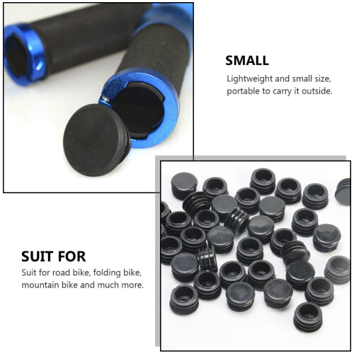 12 Pcs Handlebars Plug Bike End Cycling Plugs Cap Plastic 2
