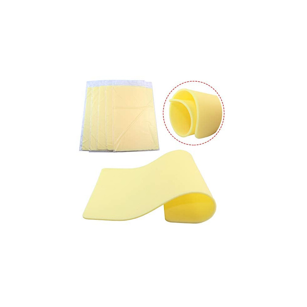 3mm Double Sided Tattoo Practice Skin Pad with Realistic Texture, Reusable Silicone Sheet 8x12in