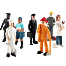 Little People Toys Bathroom Decorations Scene Pretend Career Figure Mini Action Figures Model Trains Figurines Doll Miniature