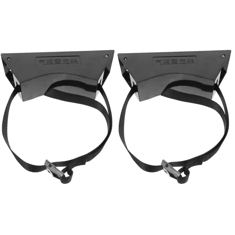 2 Pieces Gas Cylinder Holder Propane Tank Mount Wall Cylinder Holder Propane Tank Holder Gas Bottle Holder Wall-mounted Cylinder Pp Polyester