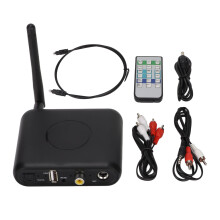 3D Surround Bluetooth Receiver For Old Speakers Low Latency HiFi Wireless Audio With Spade Plug Speaker Wire Connector And Dual Screw Locking System