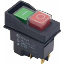 Akcesoria do obrabiarek: Wodoodporny przełącznik magnetyczny, 4-pinowy przycisk włączania/wyłączania Start/Stop do urządzeń AC220 V,