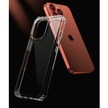 Elegant skydd för din iPhone14Pro, militärklassat fallskydd, ultratunt stötsäkert skyddsfodral, kristallklar, gulnande TPU-stötfångare