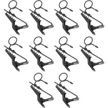 Professional Lavalier Microphone Clip Set, Metal Tie Clips With Foam Windscreen Cover For Omnidirectional Condenser Microphone, Assured Quantity And S