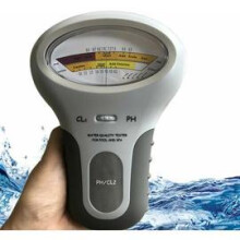 Chlorine PH Meter for Swimming Pool Maintenance, 2 in 1 PH Meter Portable Water Quality Tester with Digital Display, Handheld CL2 Level Meter for Fast