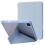Θήκη Origami Design για iPad Pro 12,9", Βάση πολλαπλών γωνιών, Σκούρο μπλε δέρμα PU + Ακρυλικό, 1