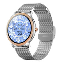 Smartwatch feminino com monitor de atividades físicas, frequência cardíaca e pressão arterial, tela HD de 1,2 polegadas, mais de 100 modos