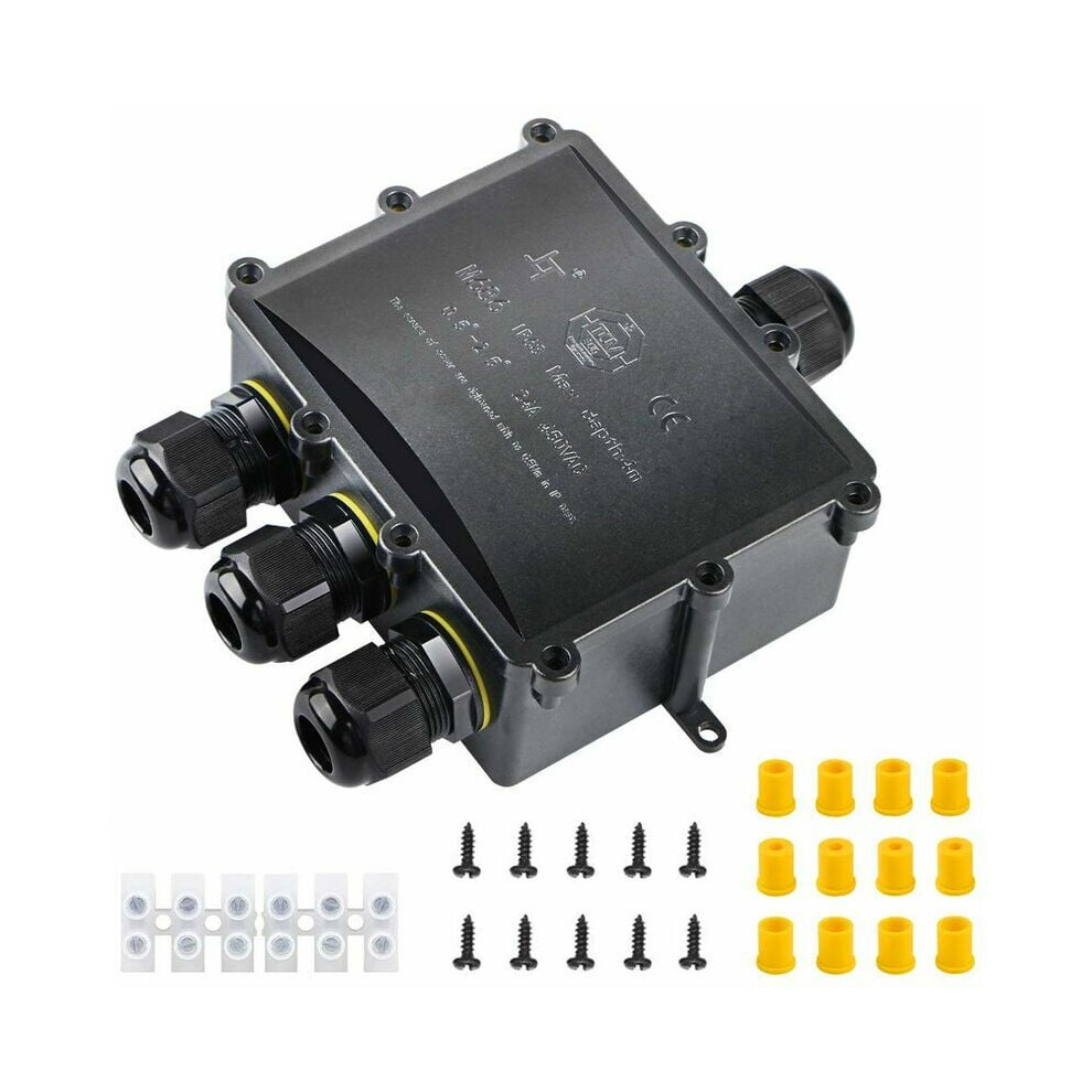 Outdoor Junction Box, Plug Line Coaxial Cable Connector With High-Quality Materials For Electrical External Power Cord (Supports Ã 4 To 14Mm Wires) 9012494650747