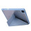 Θήκη Origami Design για iPad Pro 12,9", Βάση πολλαπλών γωνιών, Σκούρο μπλε δέρμα PU + Ακρυλικό, 2