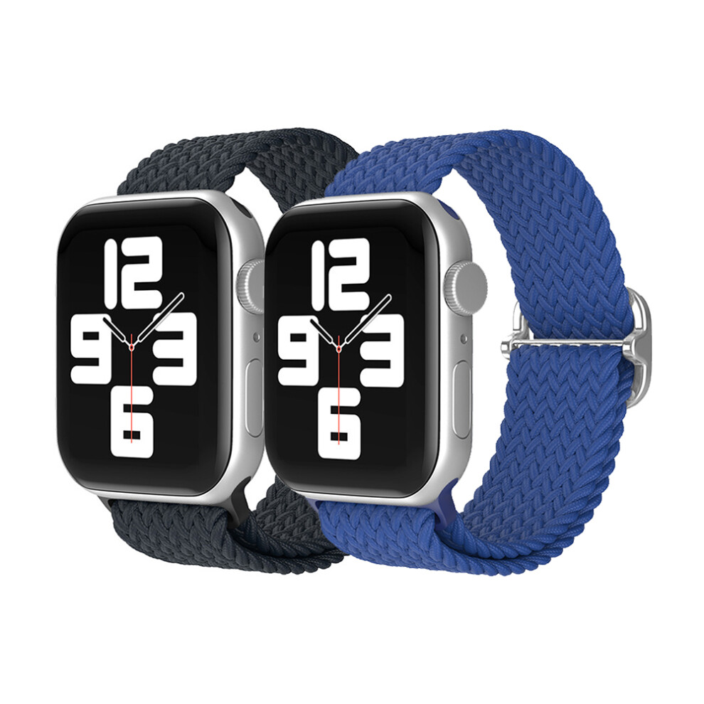 Braided Stretchy Solo Loop For Apple Watch, Nylon Elastic Straps Wristbands Compatible With Iwatch Series 10 9 8 7 6 Se 5 4 3 2 Ultra Ultra 2, Soft & 9012494650570