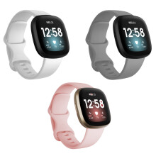 Hikeä hylkivä Fitbit Sense -kuntohihna, helppo asentaa ja vaihtaa, irrotettava yhdellä painikkeella ja säädettävä koko, kevyt ja sileä ranne