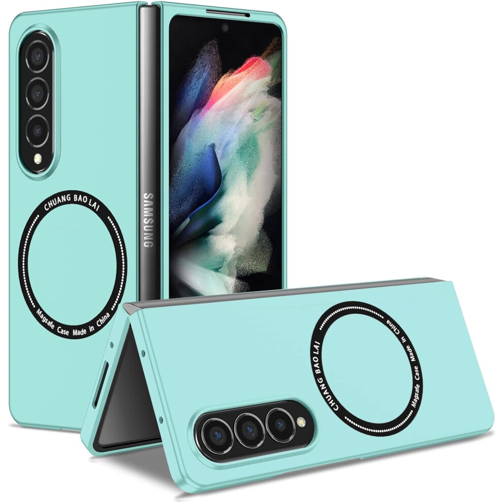 Samsung Galaxy Z Fold 4 5G Full Body Shockproof Case, Polycarbonate Hard Cover And Soft Tpu Bumper, Built-In Kickstand For Liquid Silicone Case With M 9012494444322