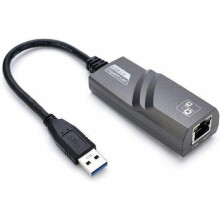 Adaptateur Ethernet Gigabit USB 3.0 ultrarapide pour une connexion réseau fluide. Son format compact assure une portabilité optimale et une