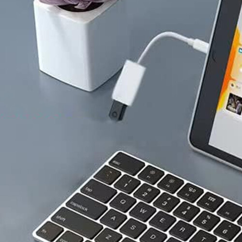 OTG Converter Dongle For iPhone, Camera Card Reader With Plug and Play Functionality And Data Sync Capability, Lightning To USB Adapter For Direct Fil 1